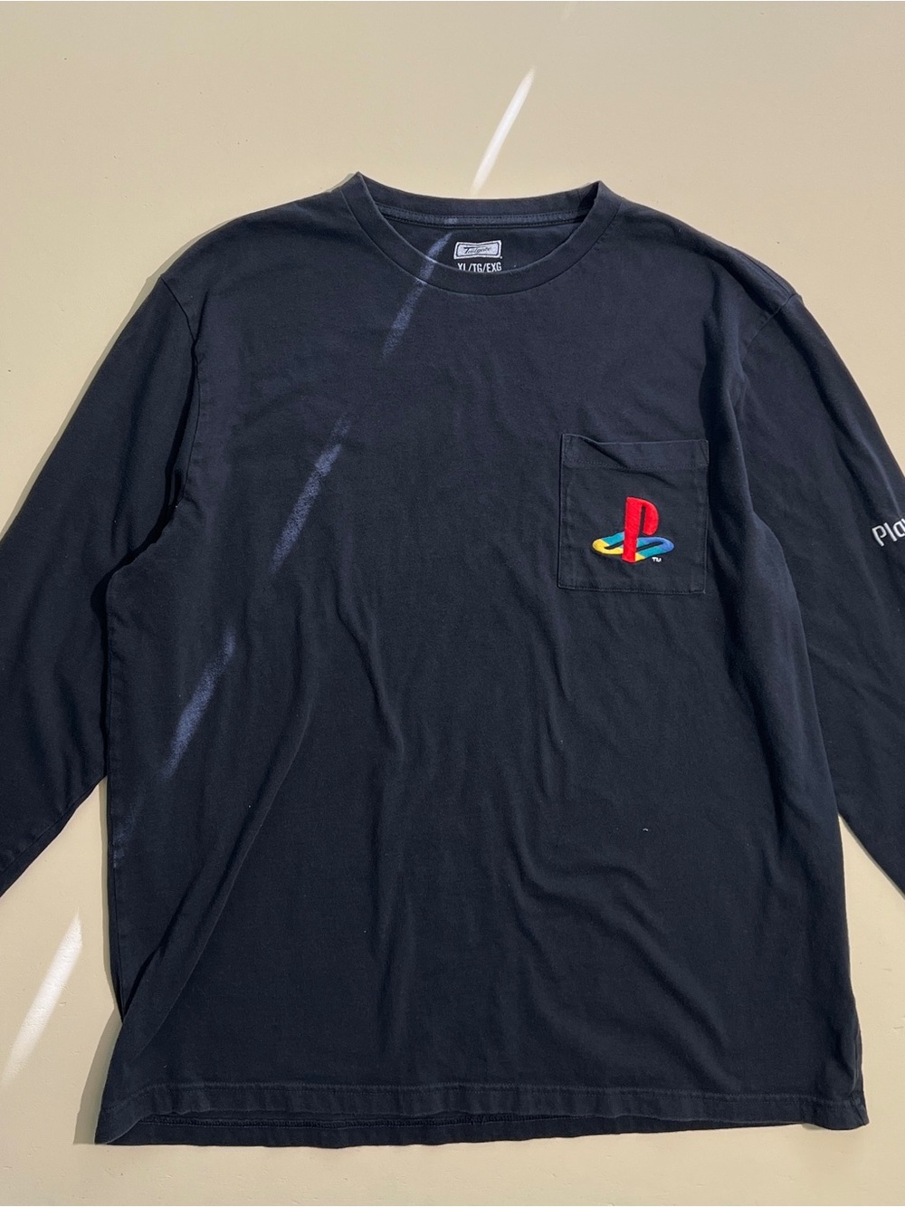 American Eagle Outfitters PlayStation Long Sleeve Pocket Men’s T-Shirt XL Black